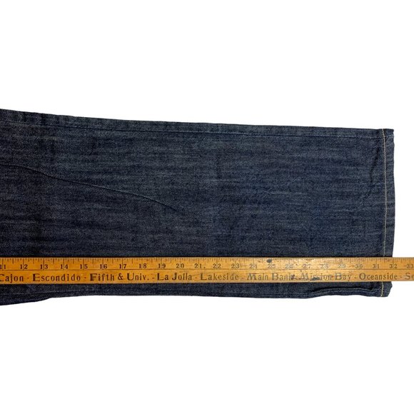 Kanji Evisu Mens Jeans Blue Selvedge Straight W32xL32 Embroider Denim Lot 0460 - Picture 7 of 12